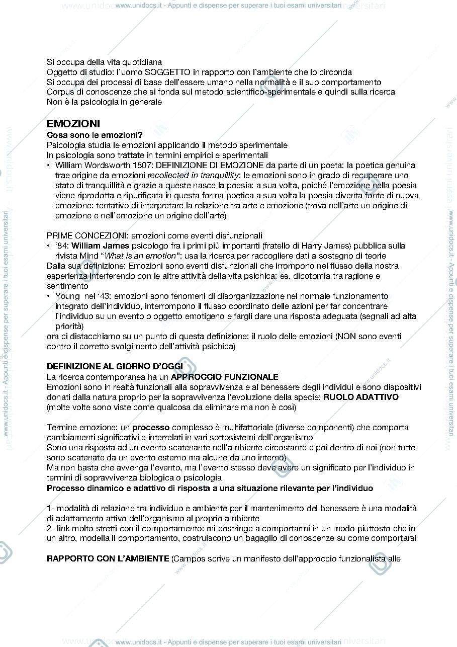 Anteprima pagina 1 — Psicologia generale 