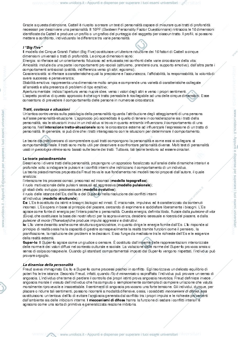 Anteprima pagina 2 — Personalità, carattere e temperamento 