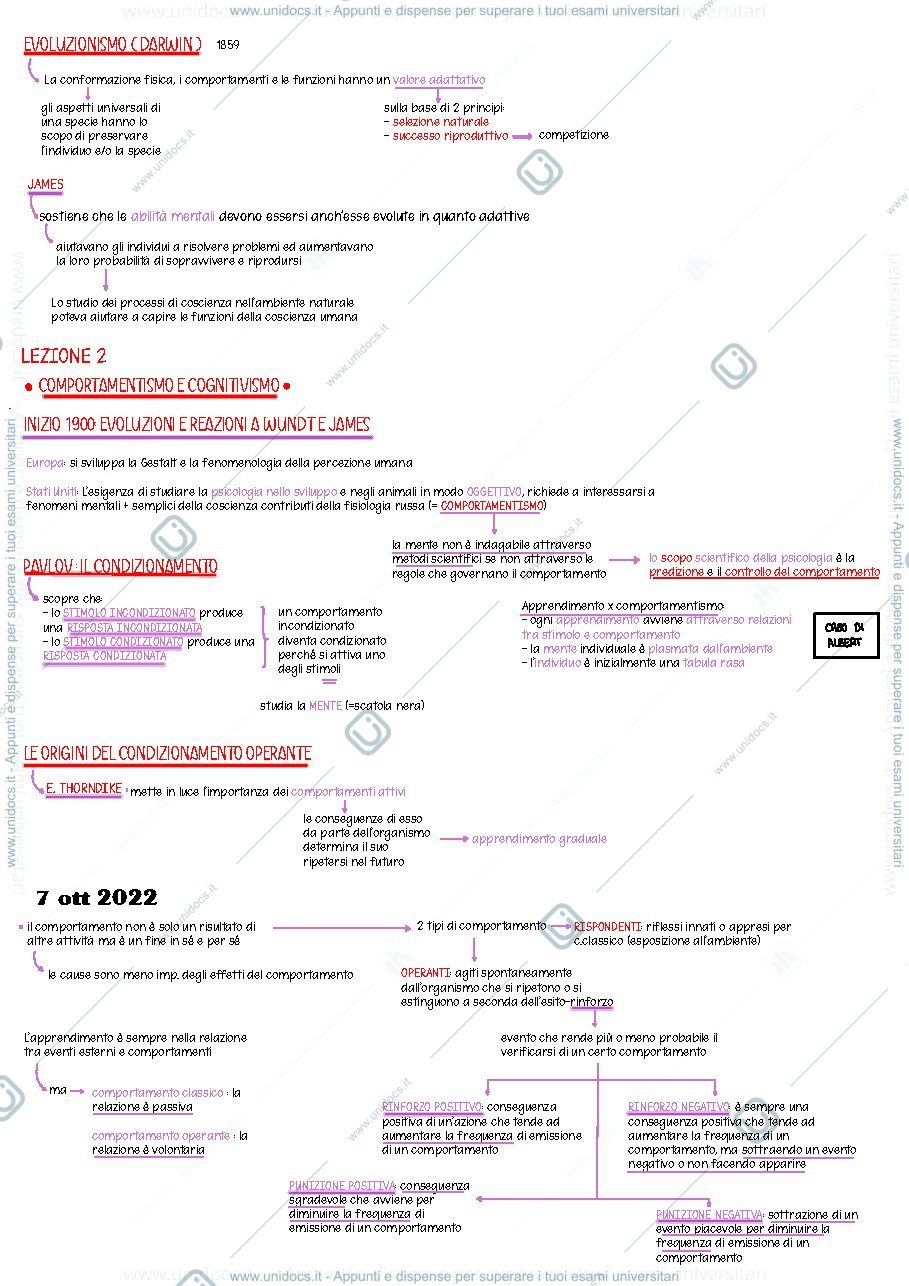 Anteprima pagina 2 — psicologia generale appunti 