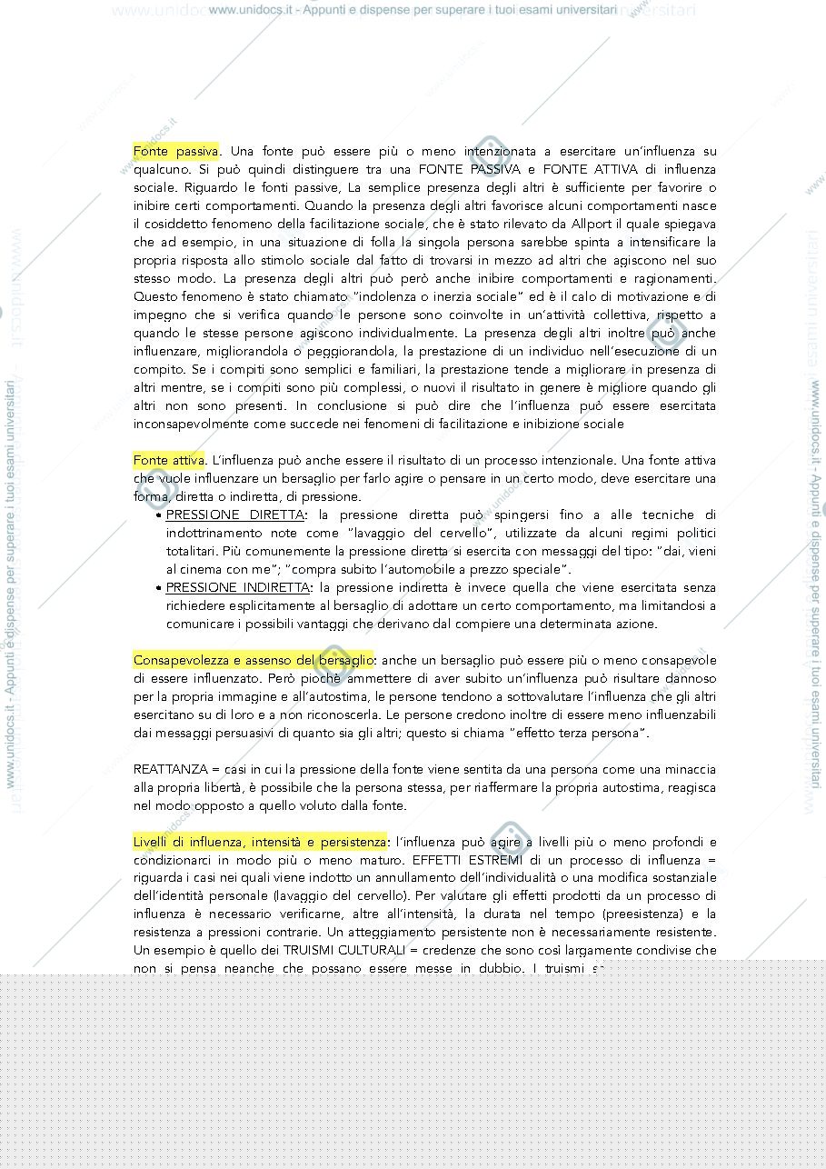 Anteprima pagina 3 — L'INFLUENZA SOCIALE