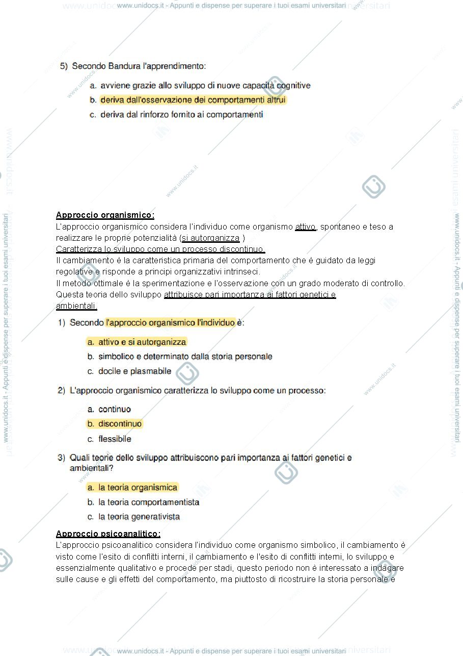 Anteprima pagina 2 — Psicologia sociale esempi di domande d'esame con spiegazione 