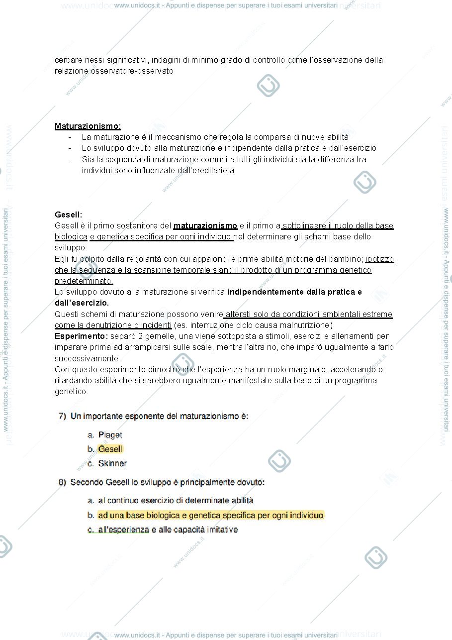 Anteprima pagina 3 — Psicologia sociale esempi di domande d'esame con spiegazione 