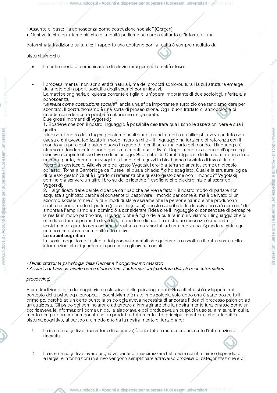 Anteprima pagina 2 — Appunti di psicologia sociale