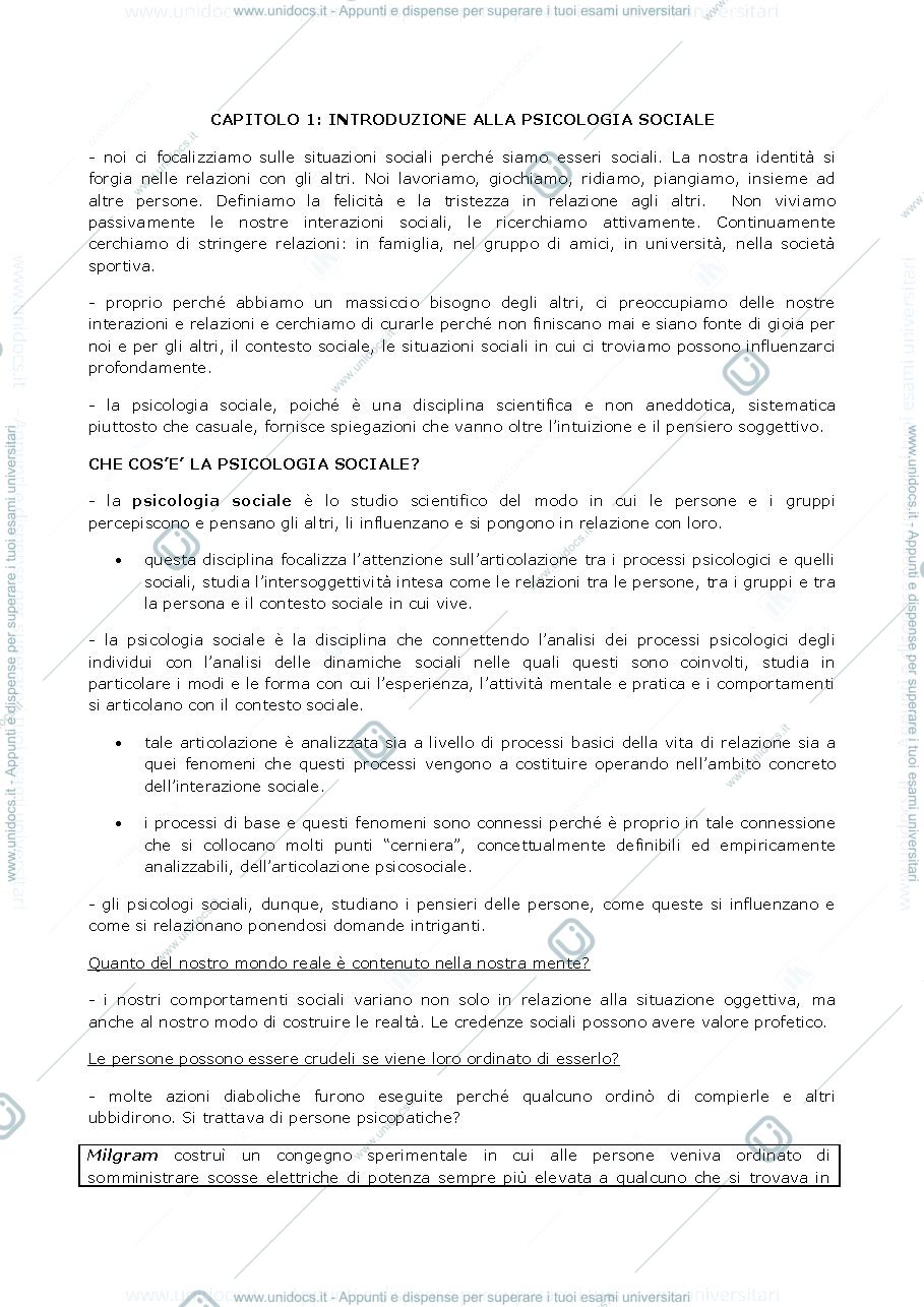 Anteprima pagina 1 — "Social Psychology" Myers