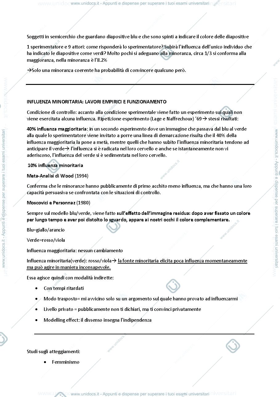 Anteprima pagina 2 — Dal Pensiero di gruppo agli Atteggiamenti 