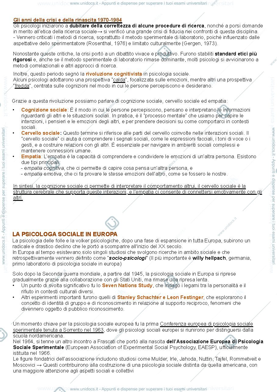 Anteprima pagina 4 — PSICOLOGIA SOCIALE 