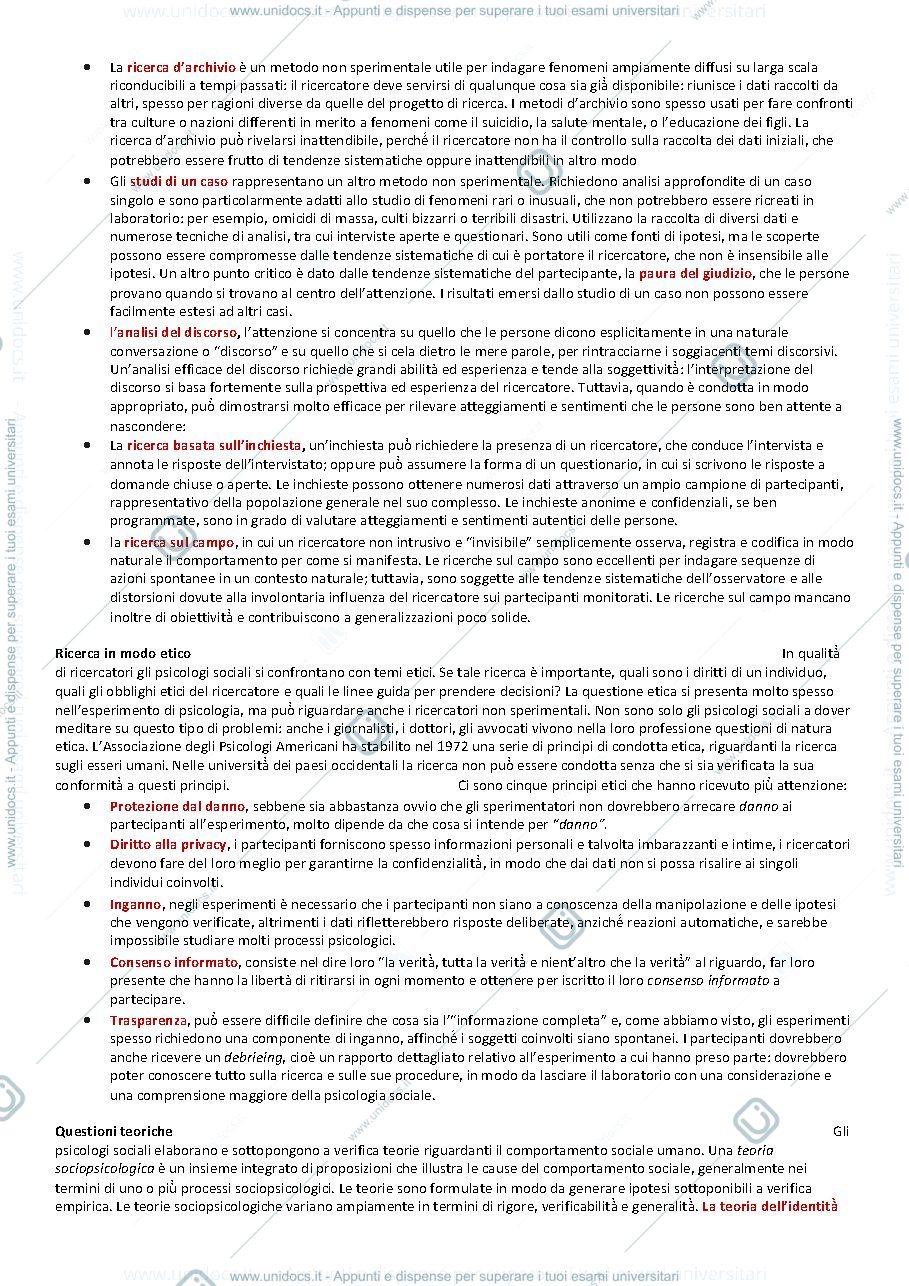 Anteprima pagina 2 — Riassunti libro psicologia sociale 