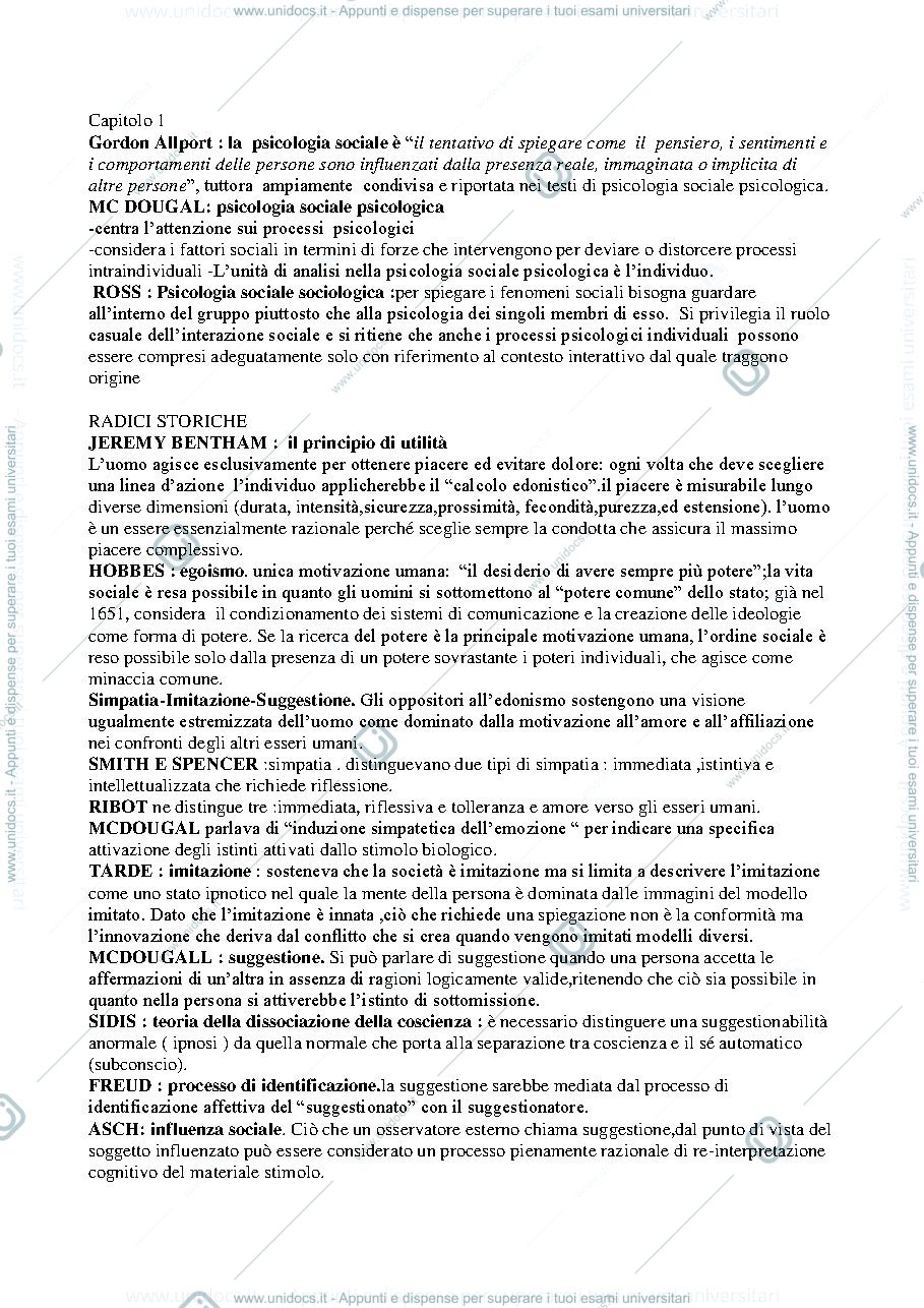 Anteprima pagina 1 — Manuale di psicologia 