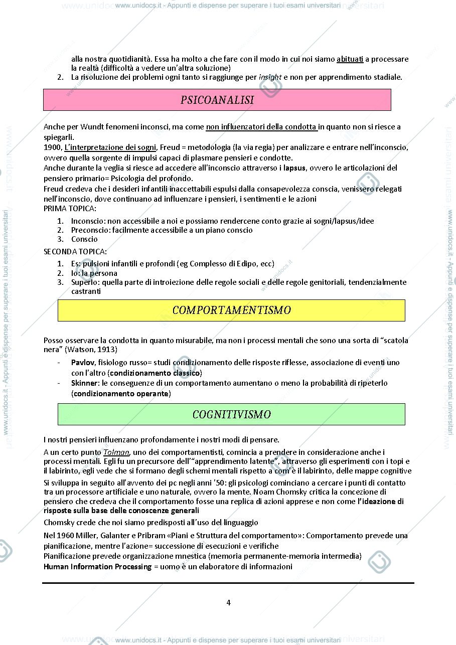 Anteprima pagina 4 — Psicologia generale