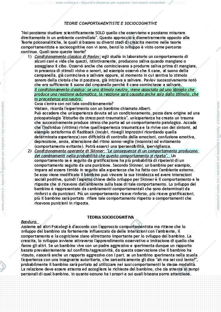 Anteprima pagina 2 — psicologia dello sviluppo