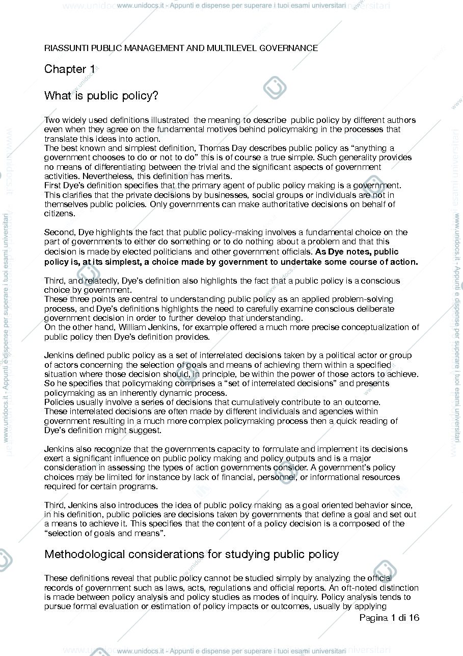 Anteprima pagina 1 — Public management