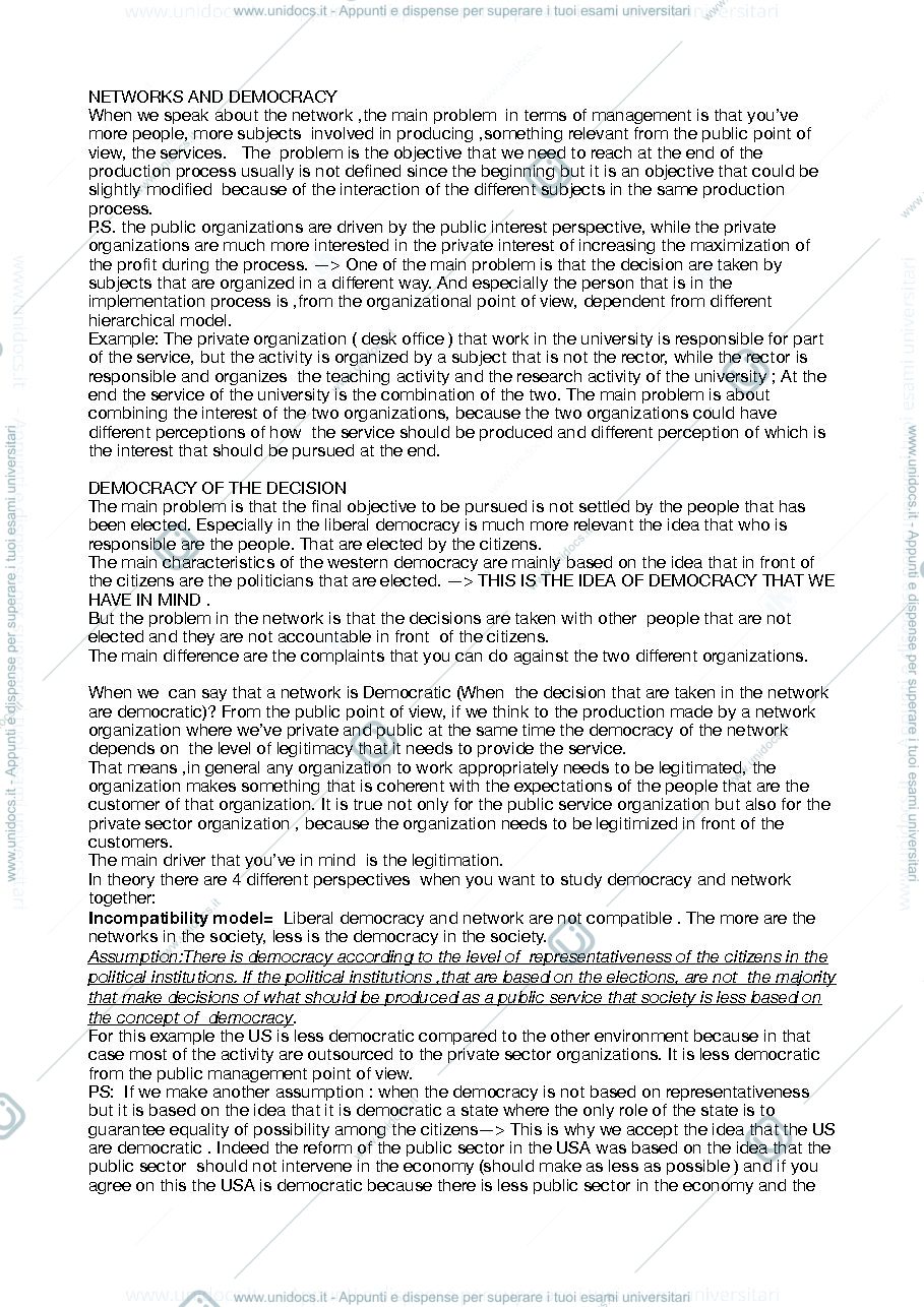 Anteprima pagina 1 — Network and Democracy