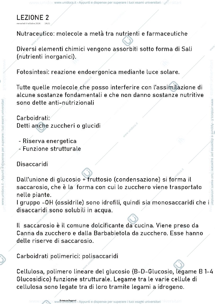 Anteprima pagina 4 — Appunti di botanica