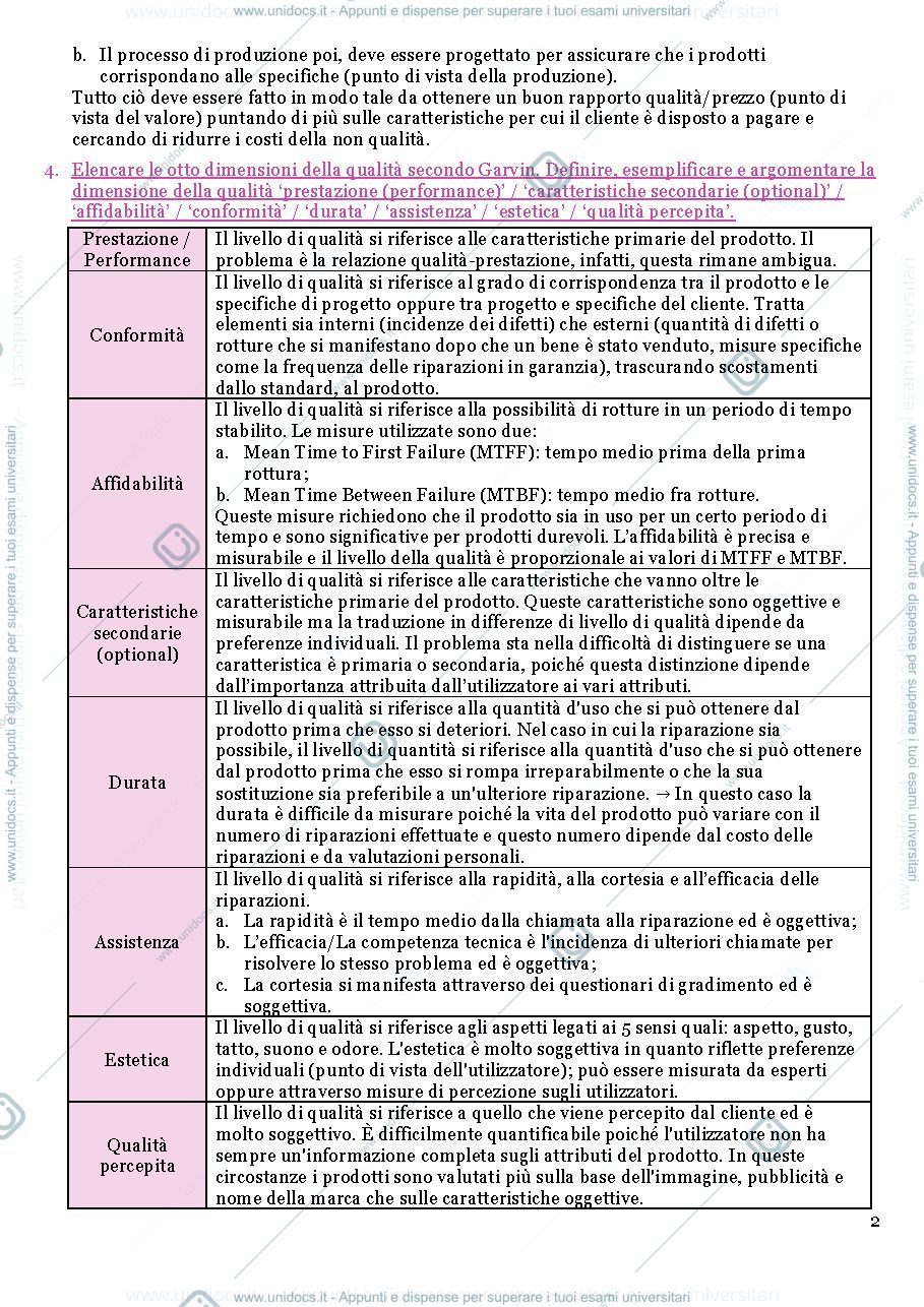 Anteprima pagina 2 — Domande di qualità e organizzazione