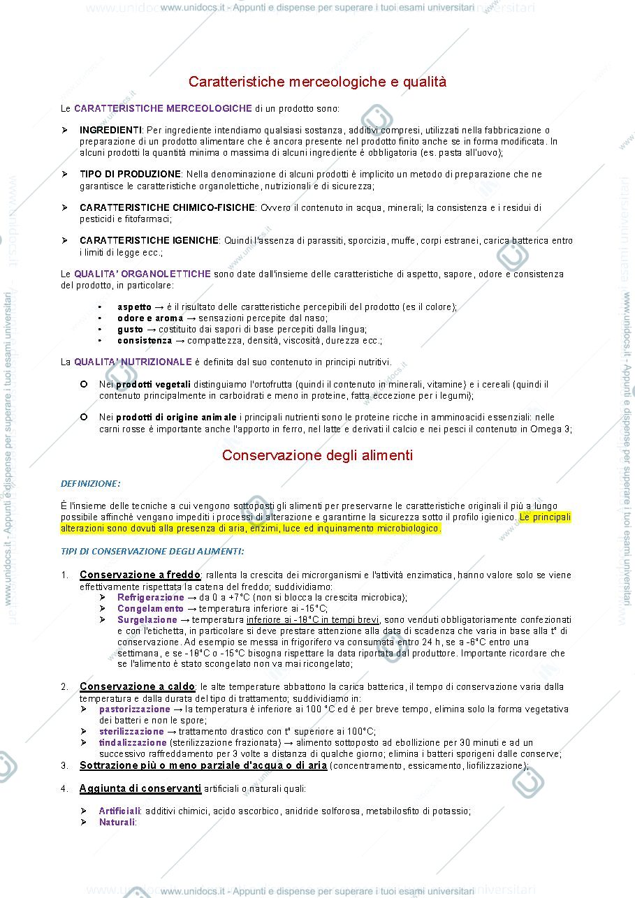 Anteprima pagina 1 — merceologia