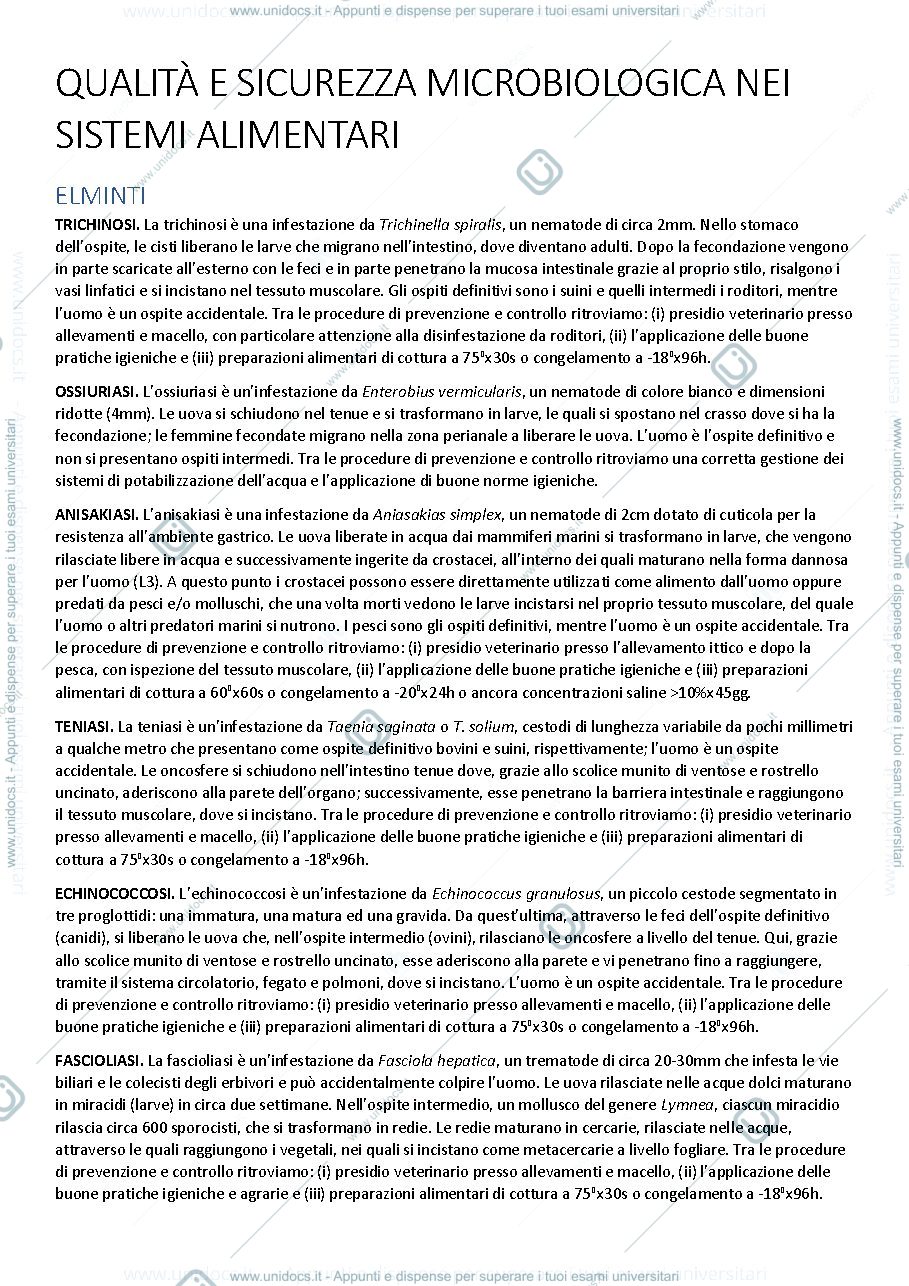 Anteprima pagina 1 — QUALITÀ E SICUREZZA MICROBIOLOGICA DEI SISTEMI ALIMENTARI