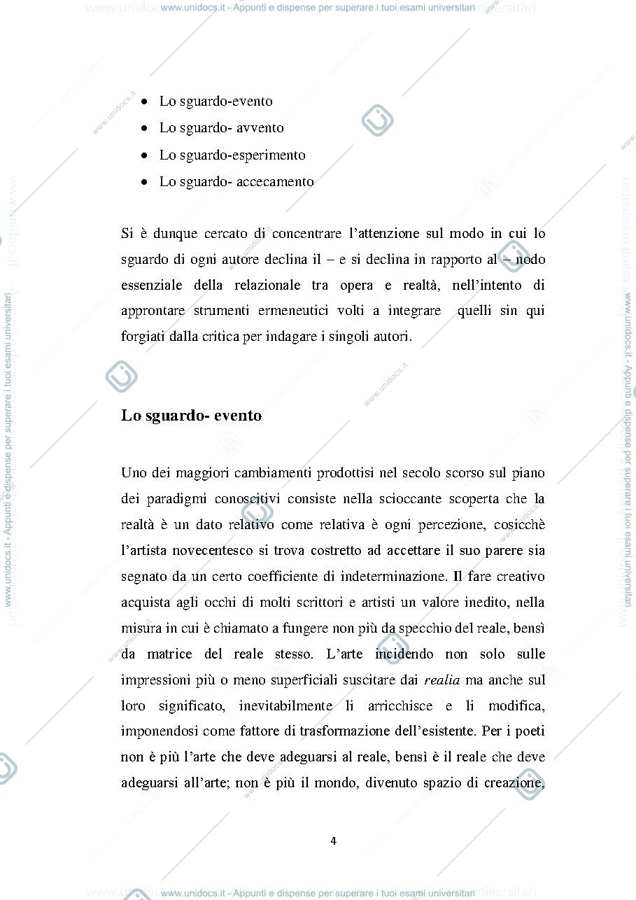 Anteprima pagina 4 — Riassunto di Questioni di Letteratura contemporanea 