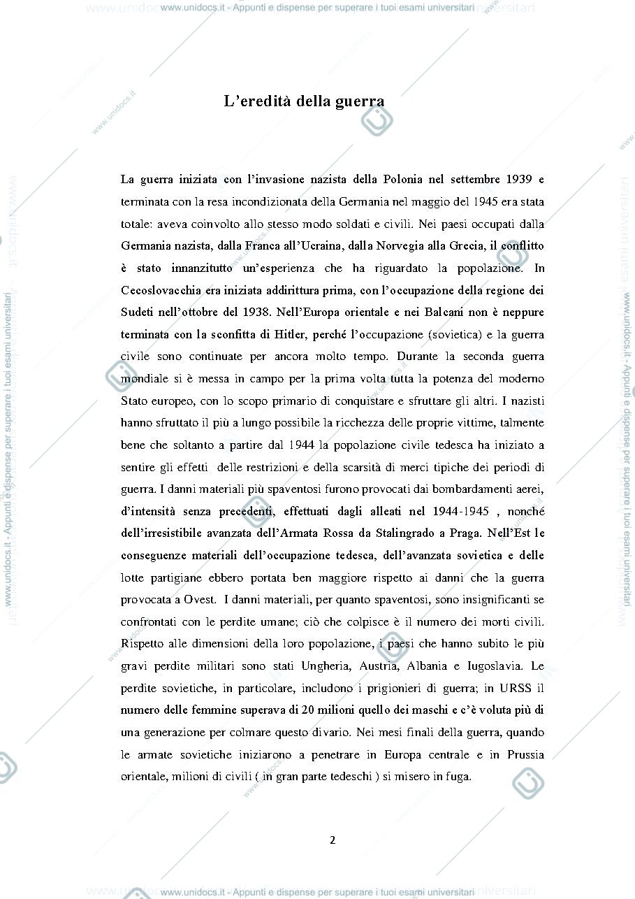 Anteprima pagina 2 — Riassunto di Storia Contemporanea 