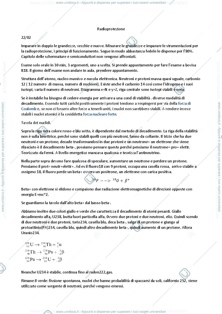 Anteprima pagina 1 — radioprotezione