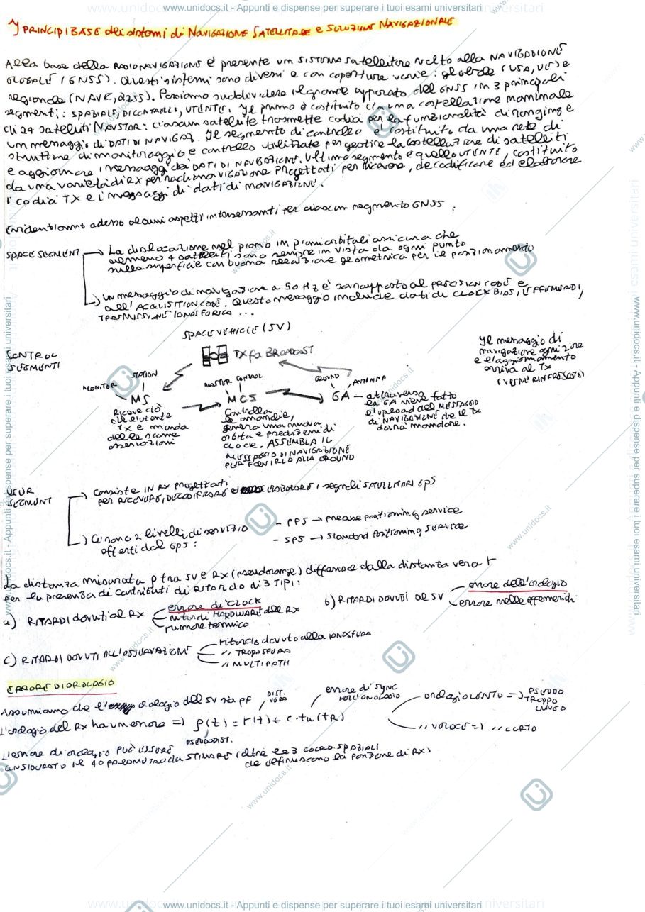 Anteprima pagina 1 — I principi base dei sistemi di navigazione satellitare