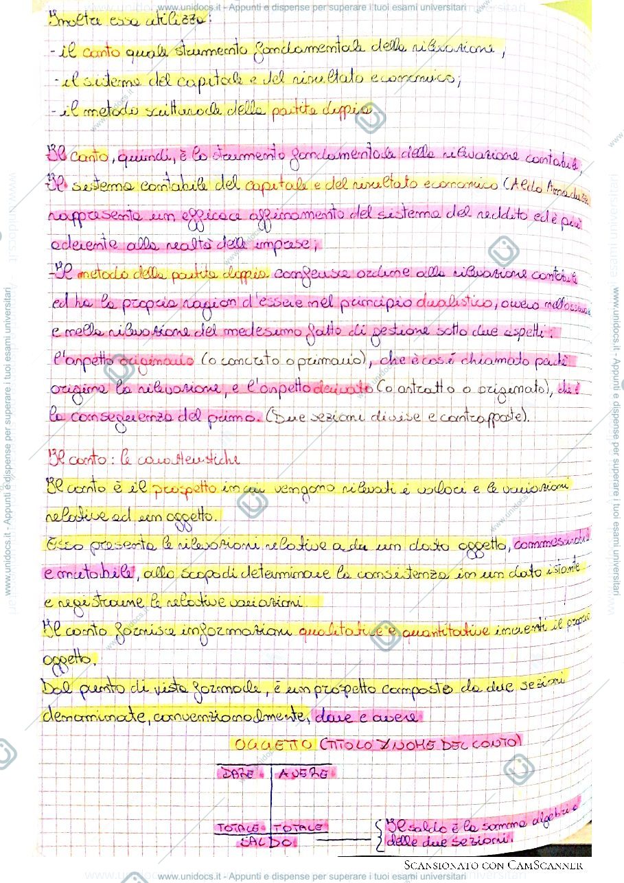 Anteprima pagina 2 — La Co.Ge, il conto e il metodo della partita doppia.
