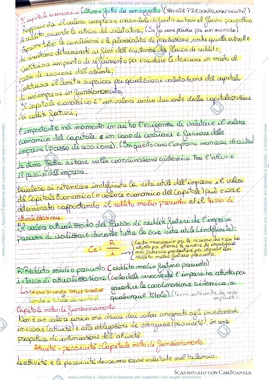 Anteprima pagina 2 — Le tipologie di capitale