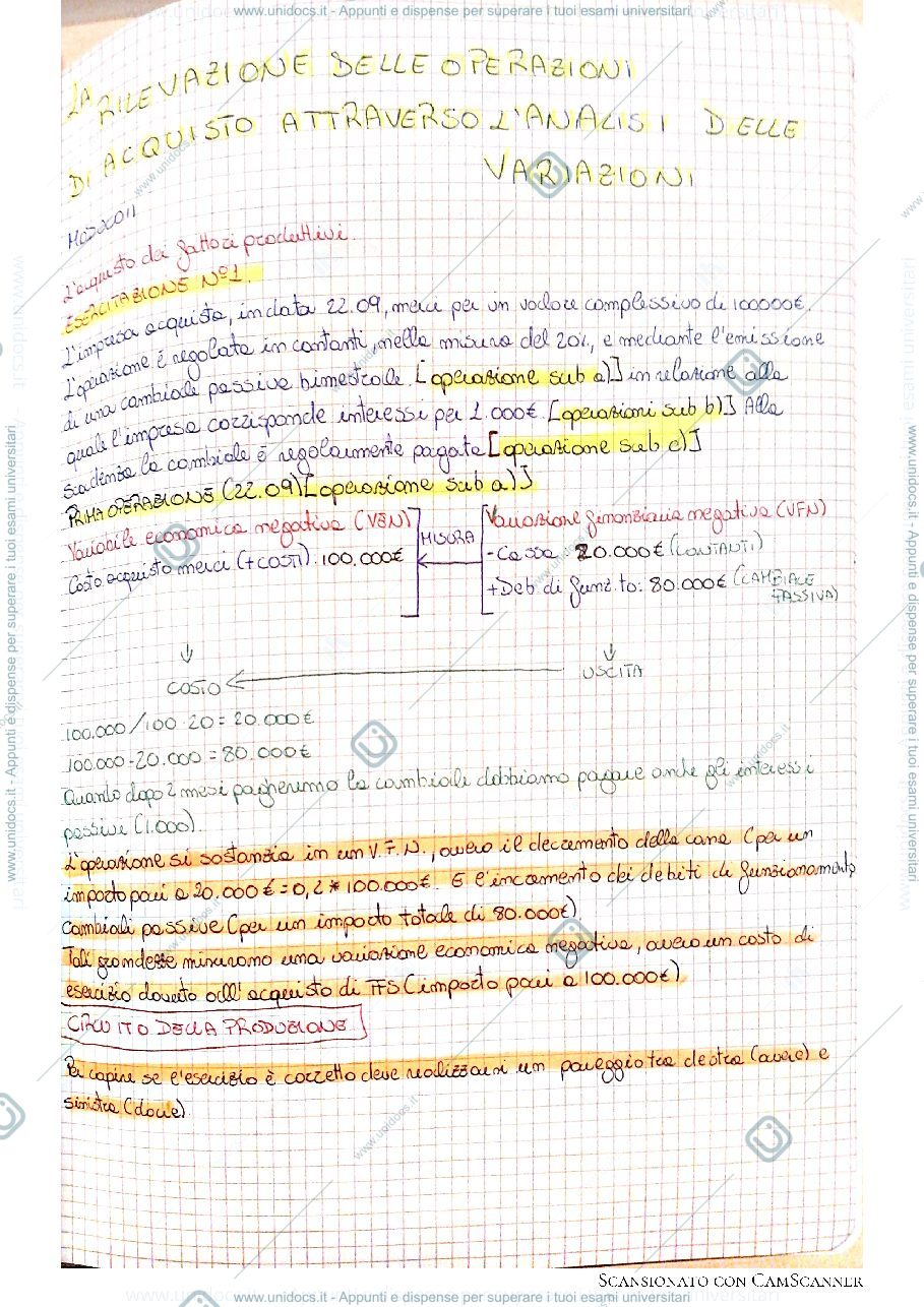 Anteprima pagina 2 — Esercitazione Analisi delle variazioni 1