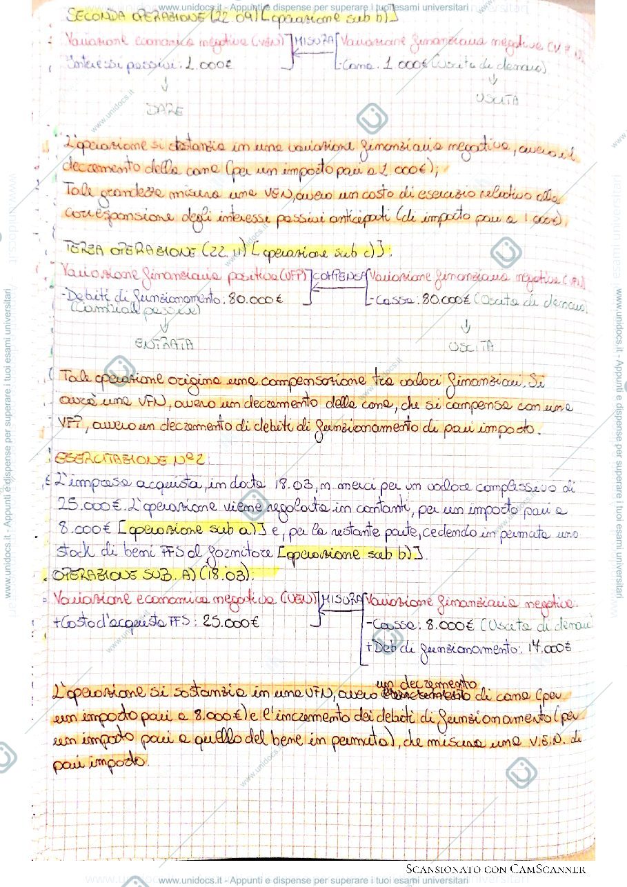 Anteprima pagina 3 — Esercitazione Analisi delle variazioni 1