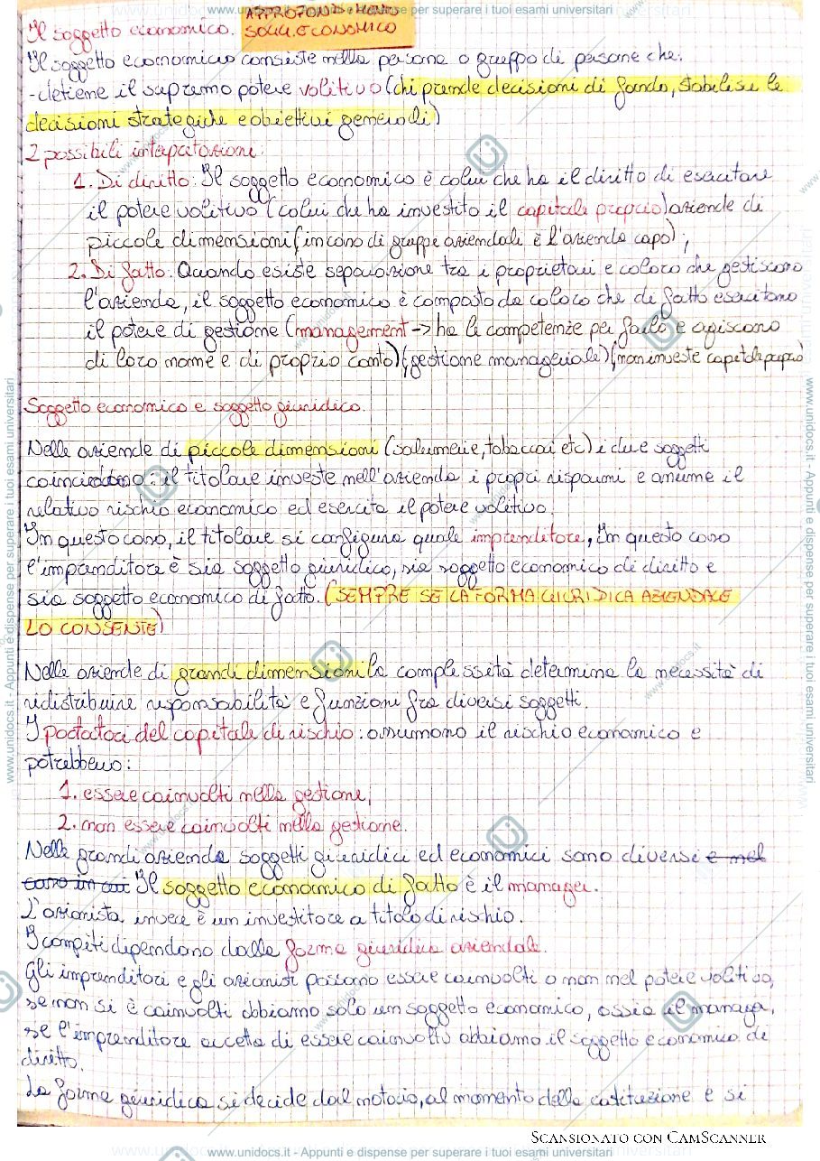 Anteprima pagina 2 — Il governo economico e la Corporate governance