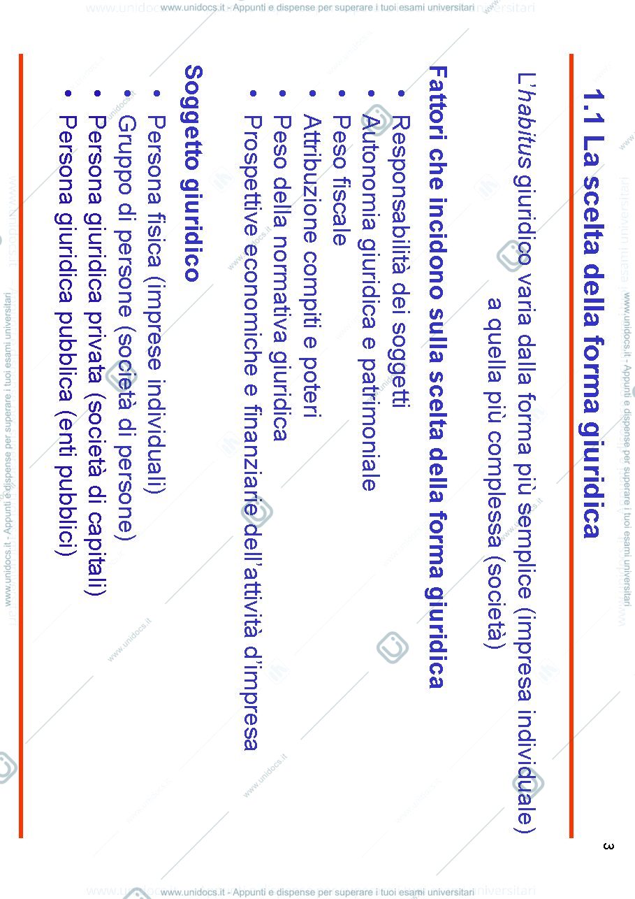Anteprima pagina 3 — Forma giuridica, amministrazione e controllo delle società