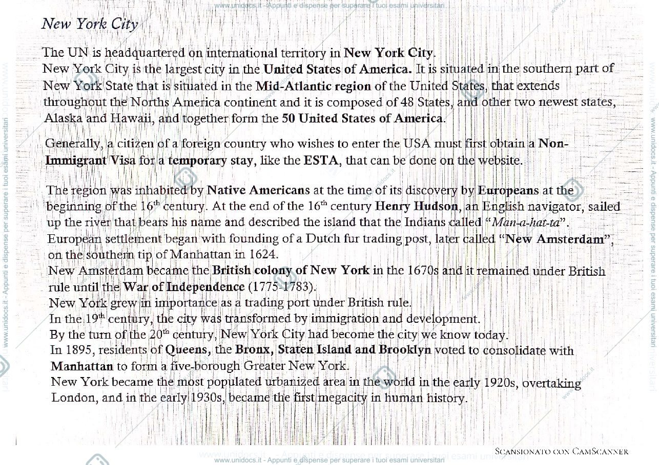 Anteprima pagina 1 — New York City