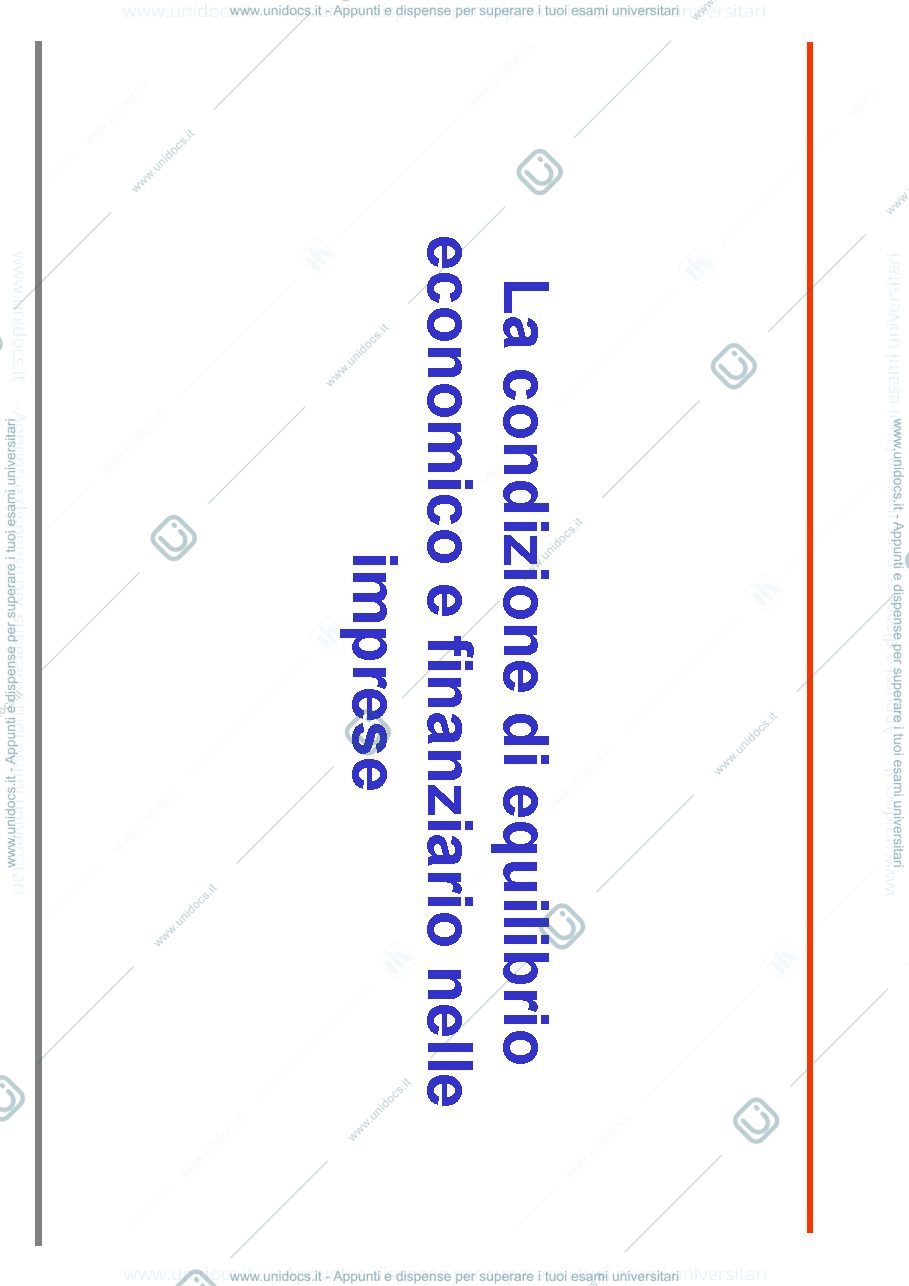 Anteprima pagina 1 — Condizione di equilibrio economico e finanziario