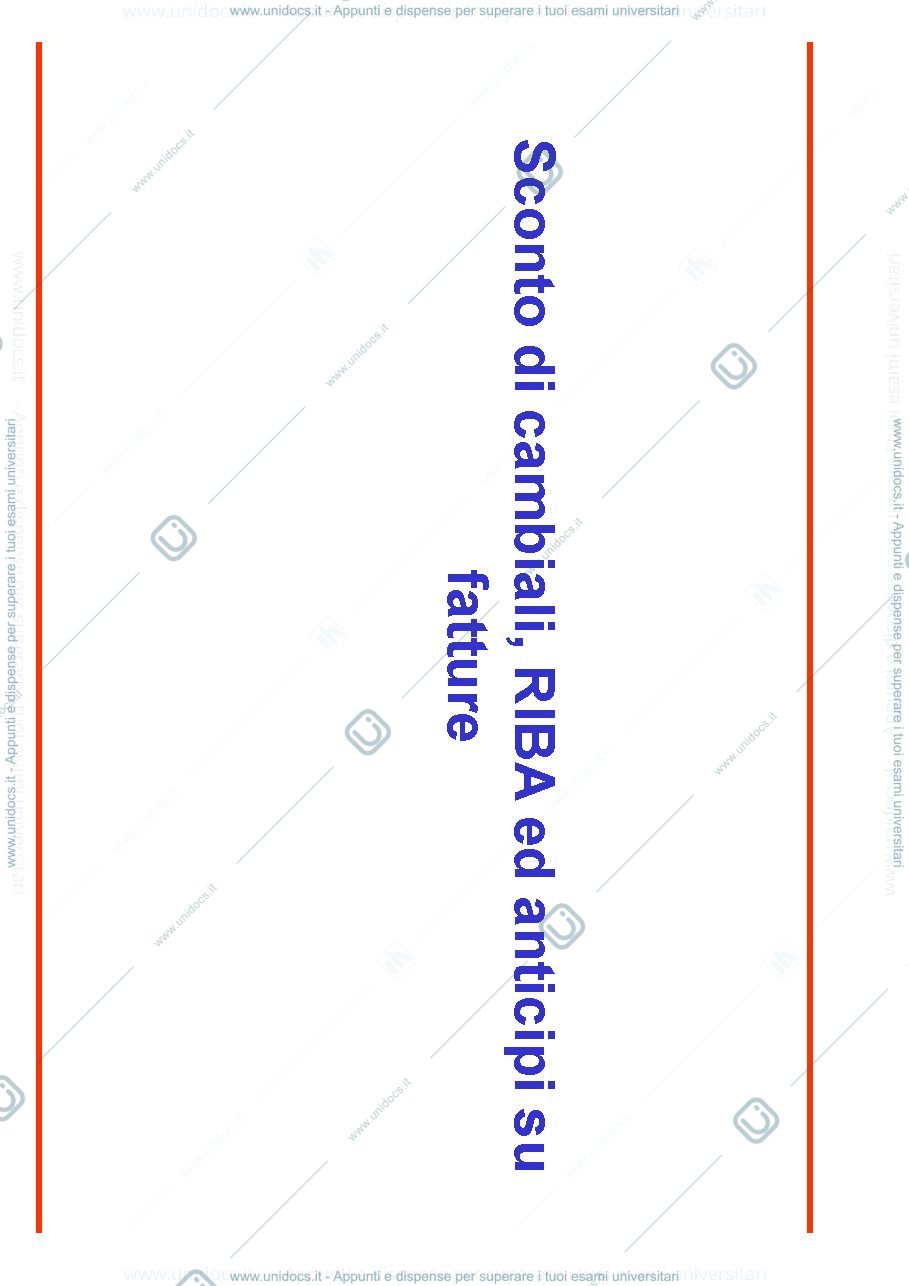 Anteprima pagina 1 — Cambiali, Riba e fatture.