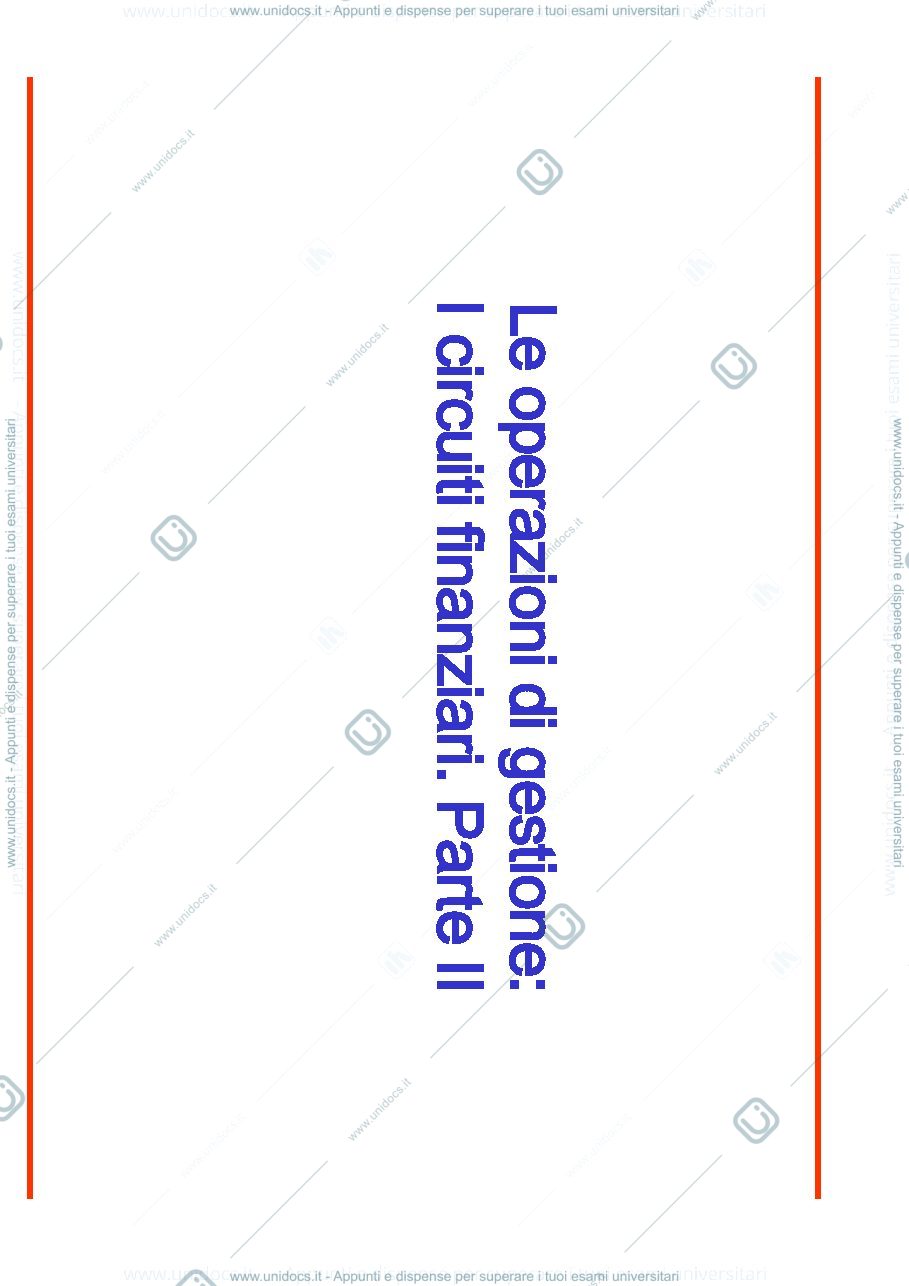 Anteprima pagina 1 — I circuiti finanziari parte II