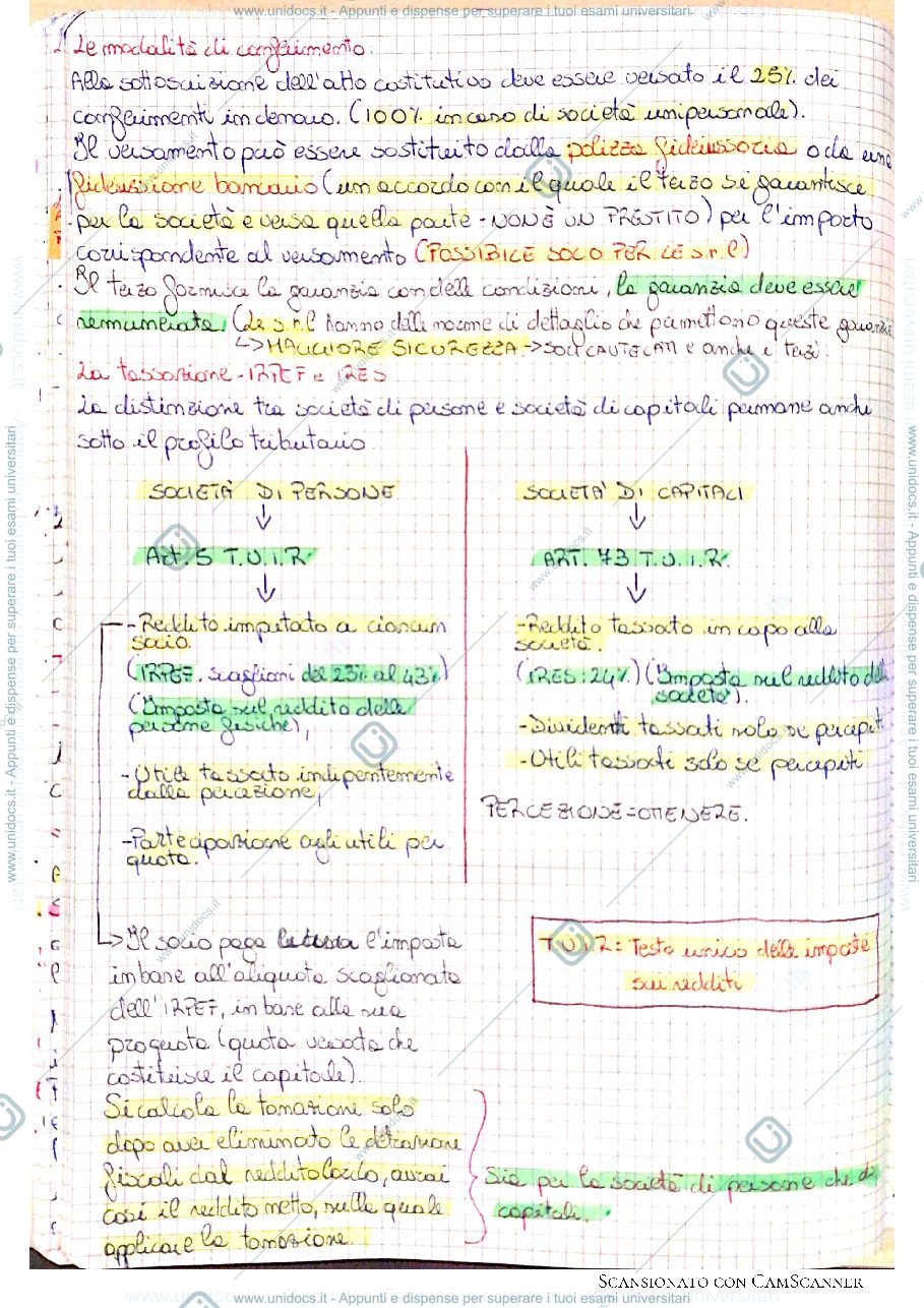 Anteprima pagina 2 — La costituzione della società e i sistemi di amministrazione e controllo