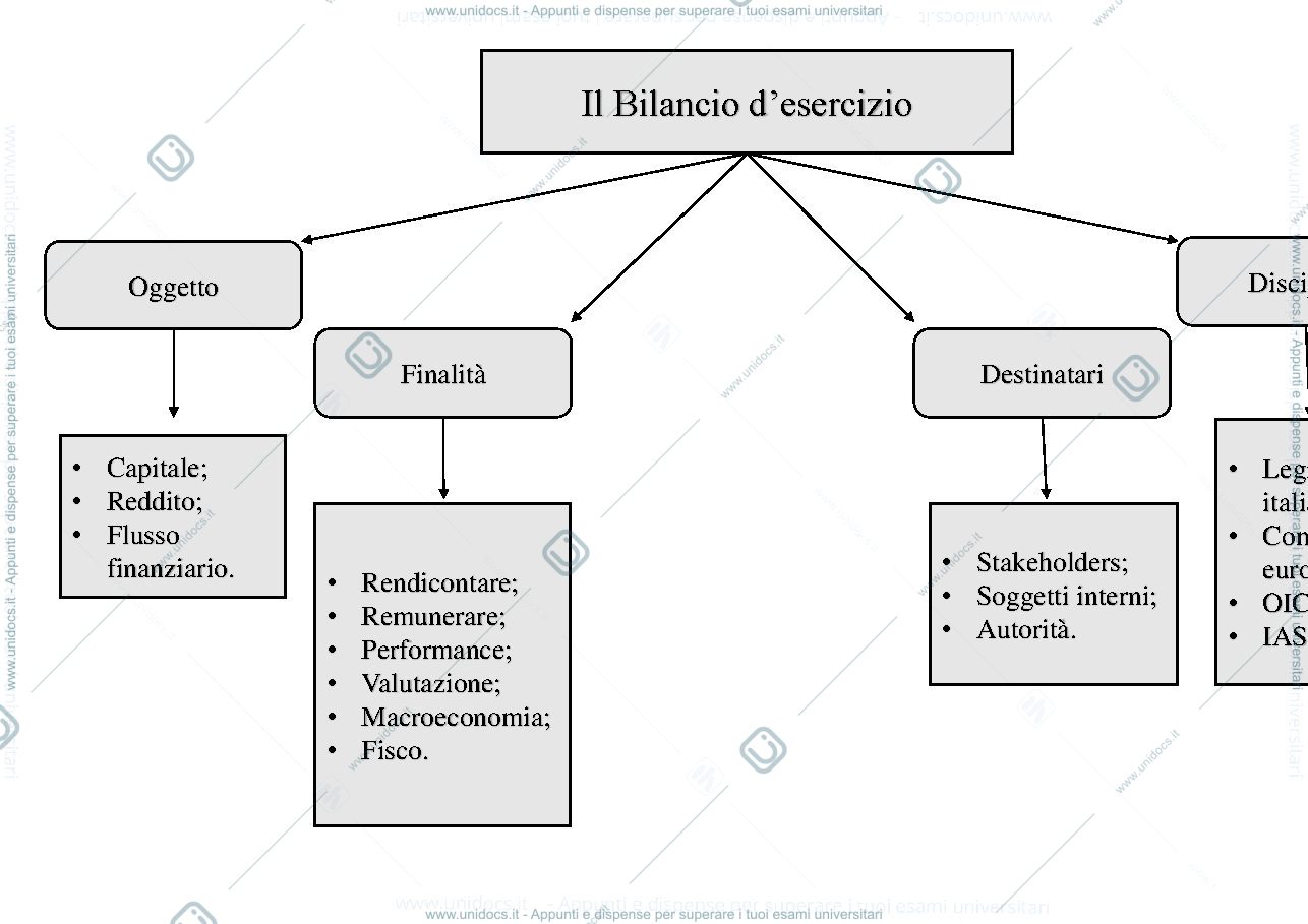 Anteprima pagina 1 — Mappe concettuali-Bilancio d'esercizio