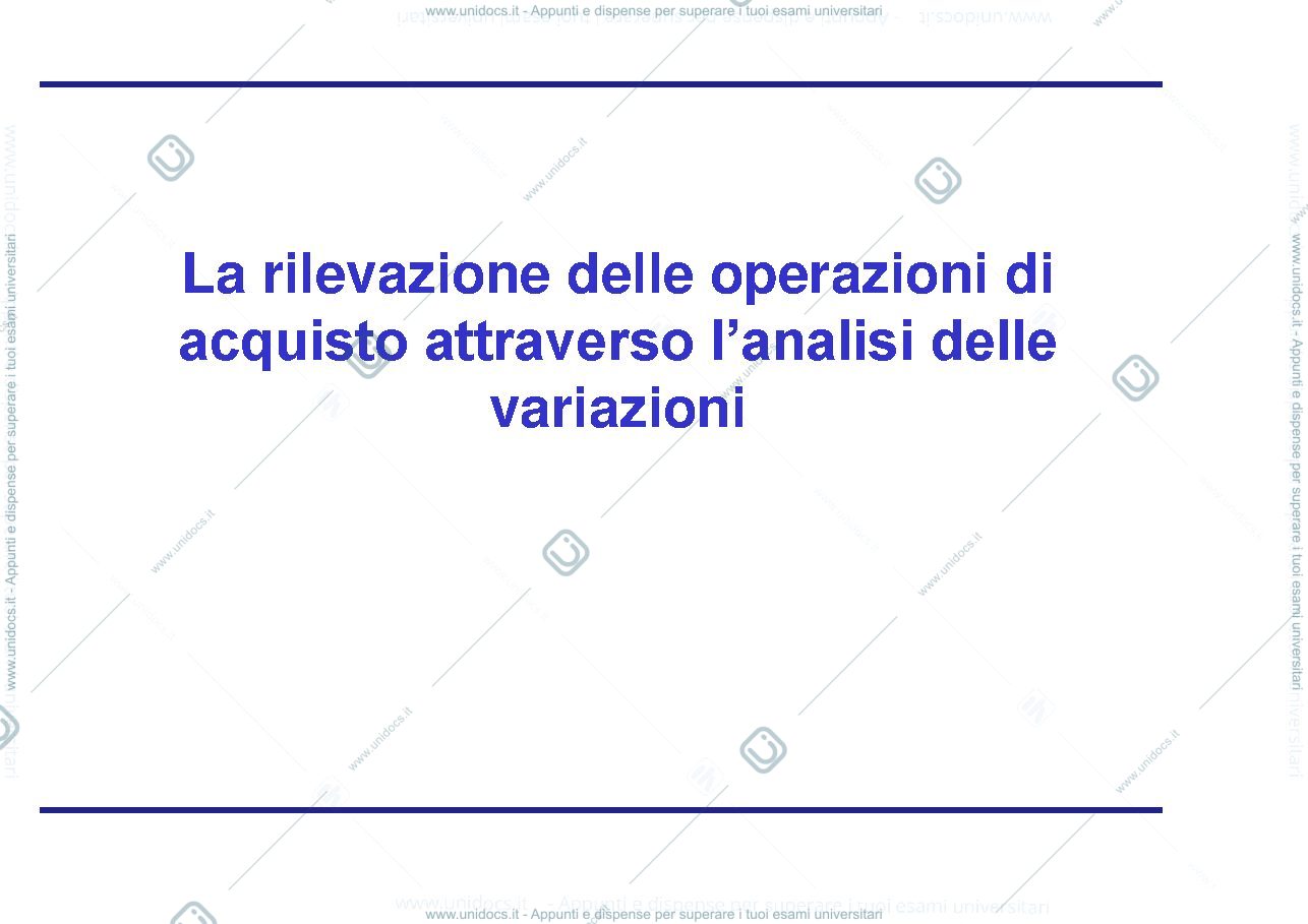 Anteprima pagina 2 — La rilevazione delle operazioni di acquisto attraverso l’analisi delle variazioni