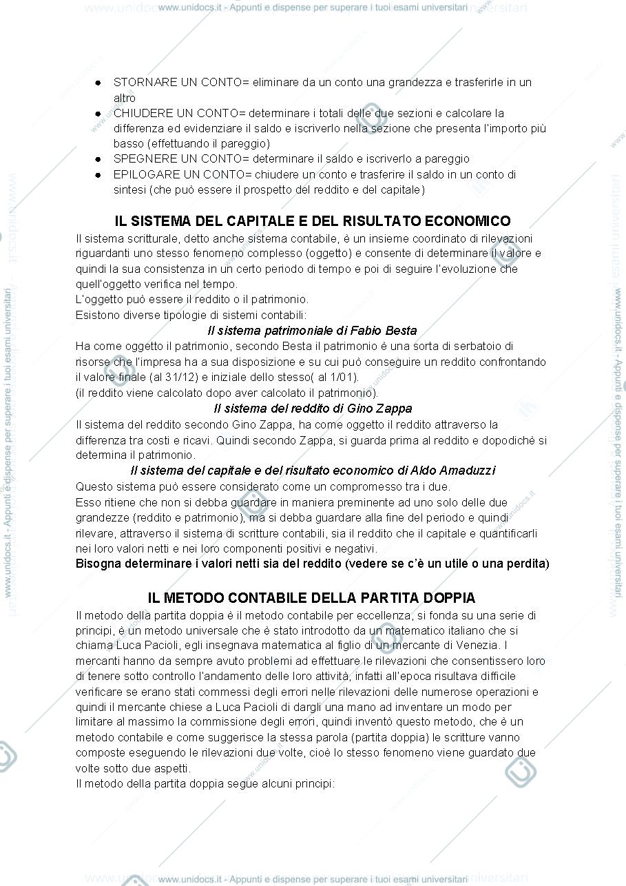 Anteprima pagina 2 — La contabilità generale e il conto 