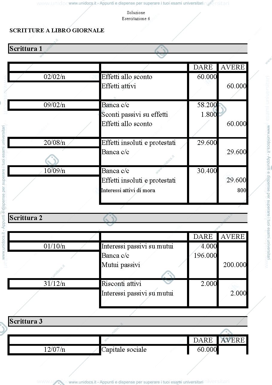 Anteprima pagina 1 — soluzione esercitazione completa 6