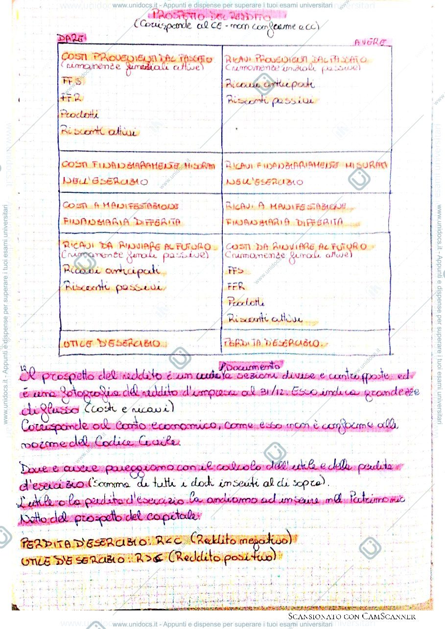 Anteprima pagina 2 — I prospetti di reddito e di capitale