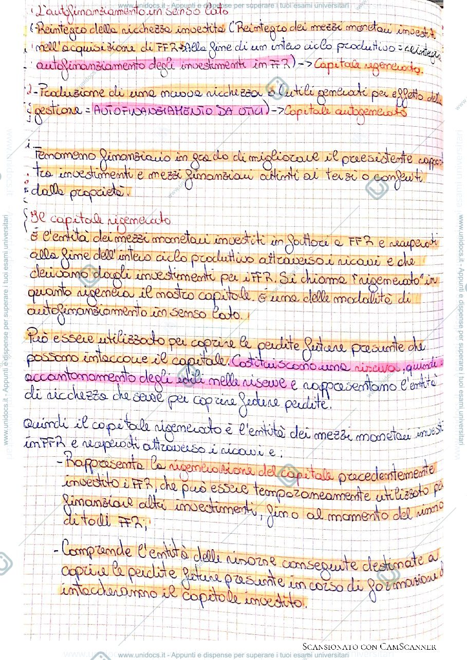 Anteprima pagina 2 — L'autofinanziamento