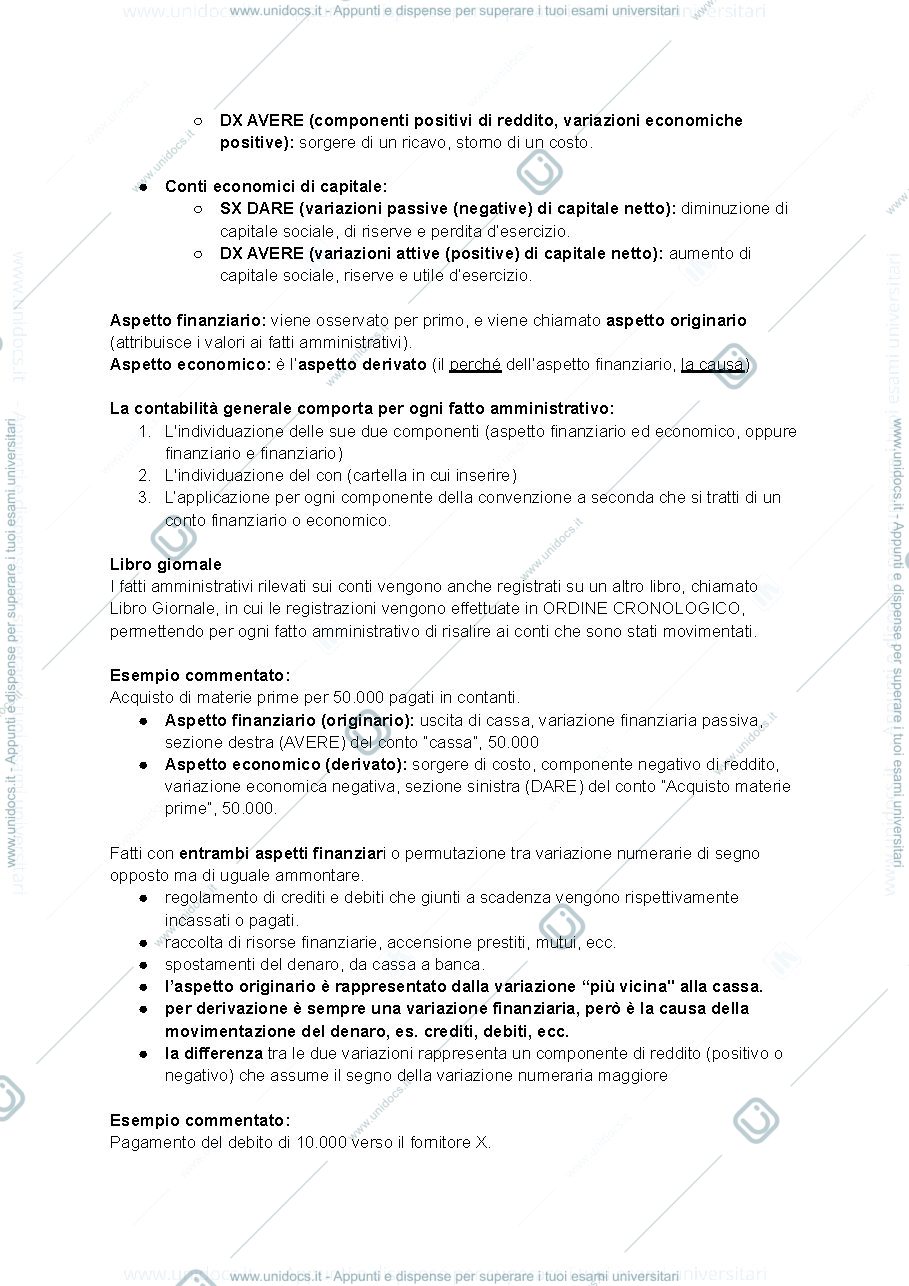 Anteprima pagina 2 — Riasssunto ragioneria metodologica