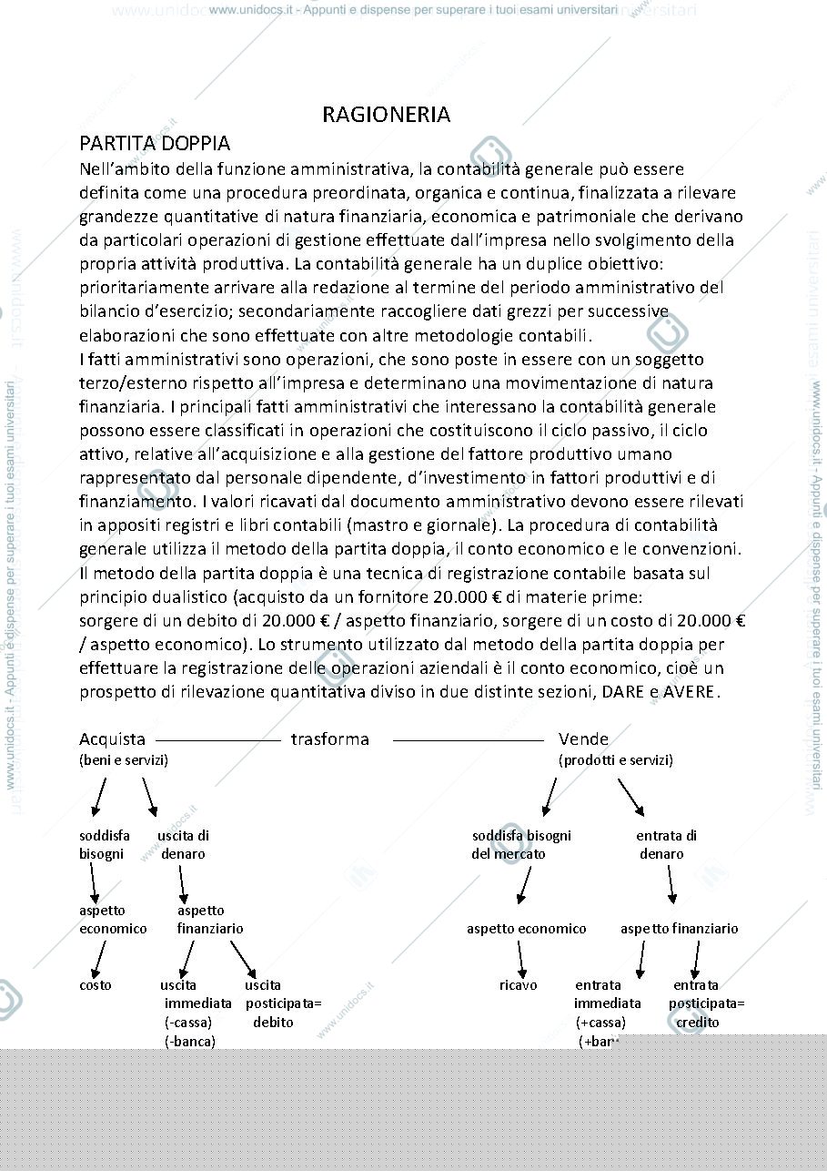 Anteprima pagina 1 — ragioneria metodologica