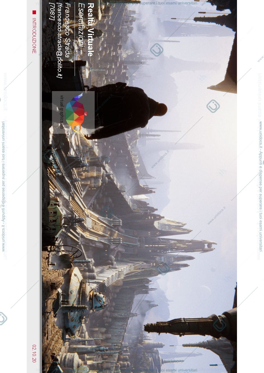 Anteprima pagina 1 — Laboratorio 1 VR