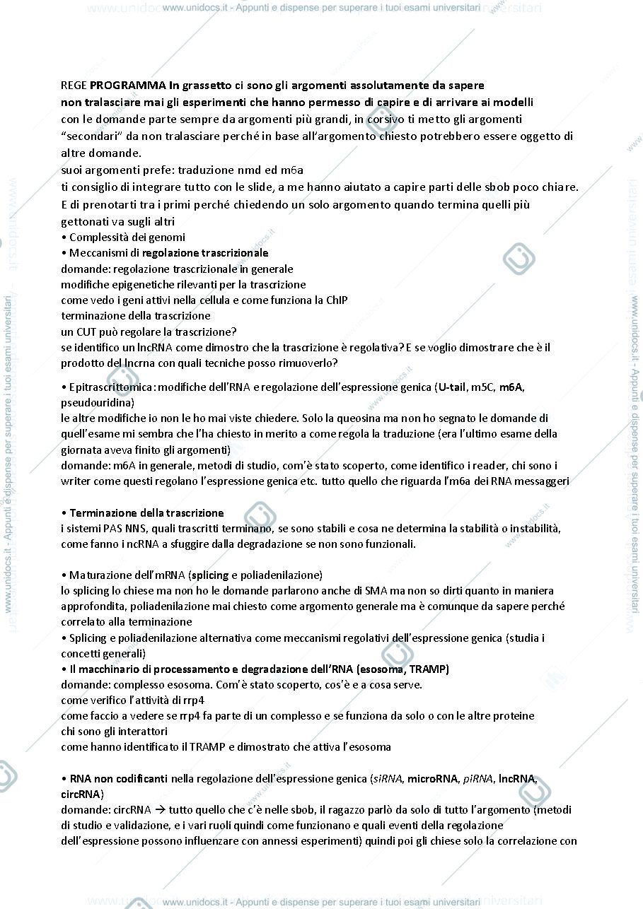 Anteprima pagina 1 — Linee guida e domande esame REGE 