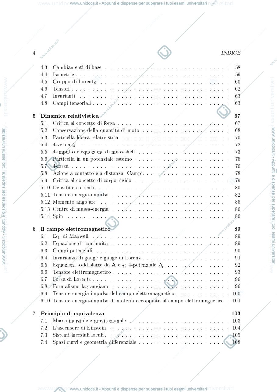 Anteprima pagina 4 — Relatività