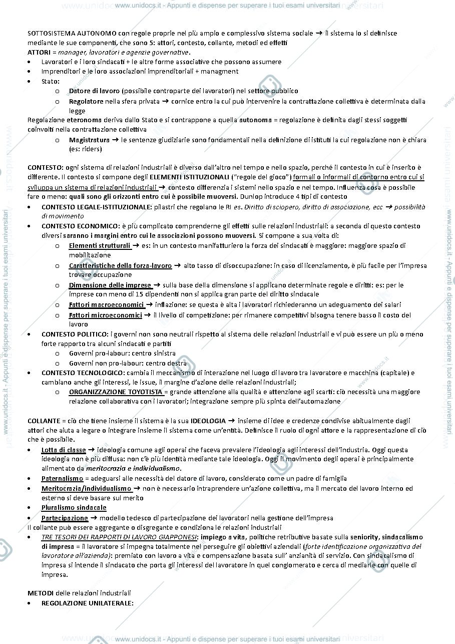 Anteprima pagina 3 — Relazioni industriali
