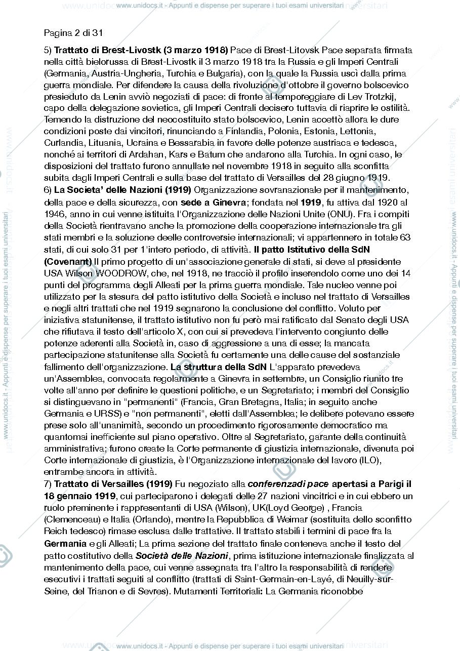 Anteprima pagina 2 — Storia delle relazioni internaziotornali 