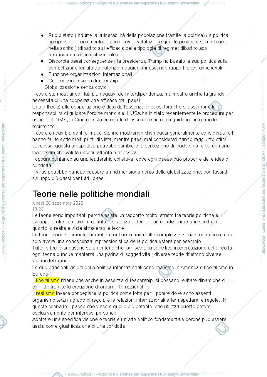 Anteprima pagina 2 — relazioni internazionali CAFFARENA