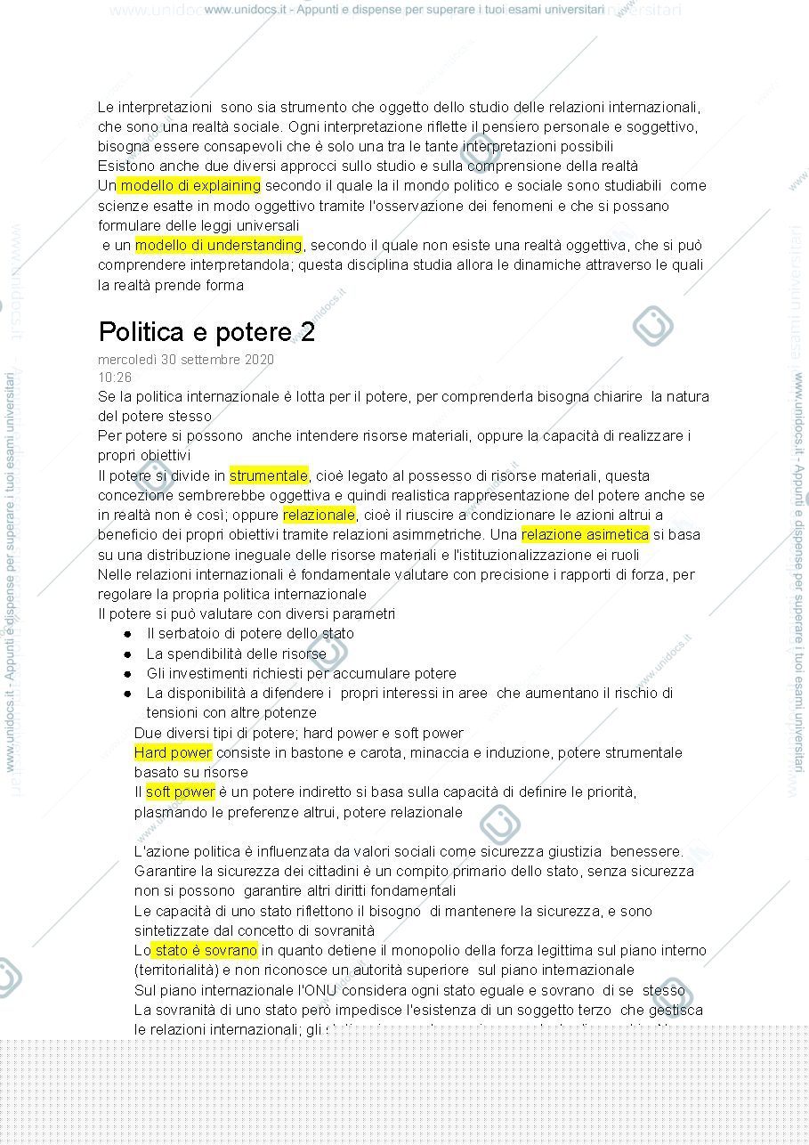 Anteprima pagina 3 — relazioni internazionali CAFFARENA